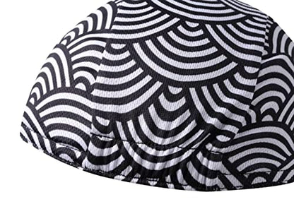 Multicolor Cycling Cap - Polyester Cycling Hat-Under Helmet - Cycling Helmet Liner Breathable&Sweat Uptake - color: A7