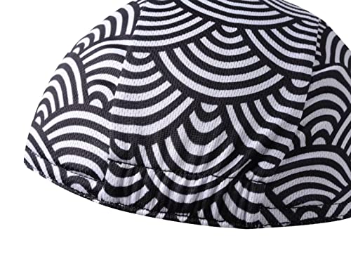 Multicolor Cycling Cap - Polyester Cycling Hat-Under Helmet - Cycling Helmet Liner Breathable&Sweat Uptake - color: A7