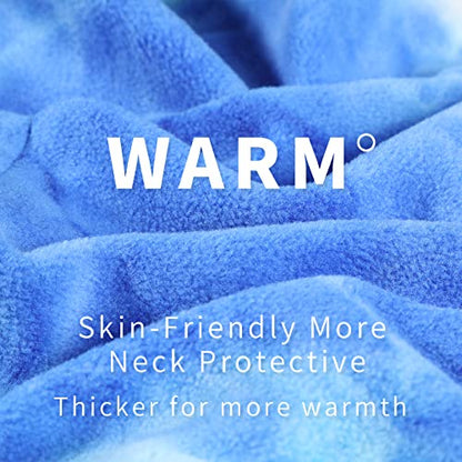 Achiou Ski Mask, Winter Balaclava Warm Windproof Face Cover Men Women - color: Blue