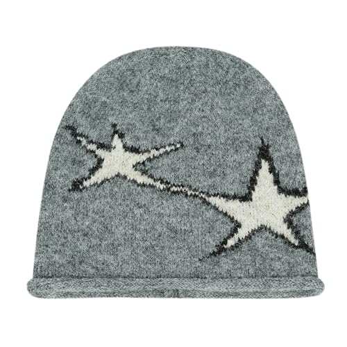 Croogo Slouchy Beanies for Men Women Winter Soft Warm Hat Lightweight & Breathable Slouch Knitted Skull Cap - color: Grey