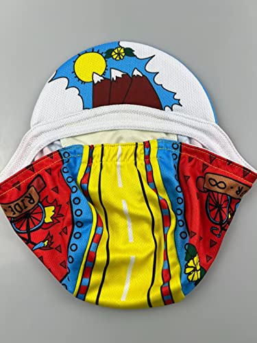 Funny Cycling Cap - Polyester Cartoon Cycling Hat-Under Helmet - Cycling Helmet Liner Breathable&Sweat Uptake - color: B2