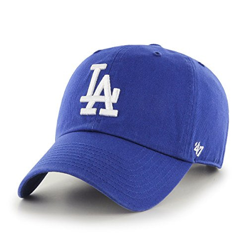 47 Los Angeles Dodgers Olive MLB Ballpark Camo Clean Up Cap - color: Blue