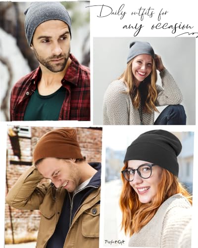 Thin 100% Cotton Fine-Knit Beanie Hat Slouchy Soft Chemo Skull Cap - color: 1-grayish Green