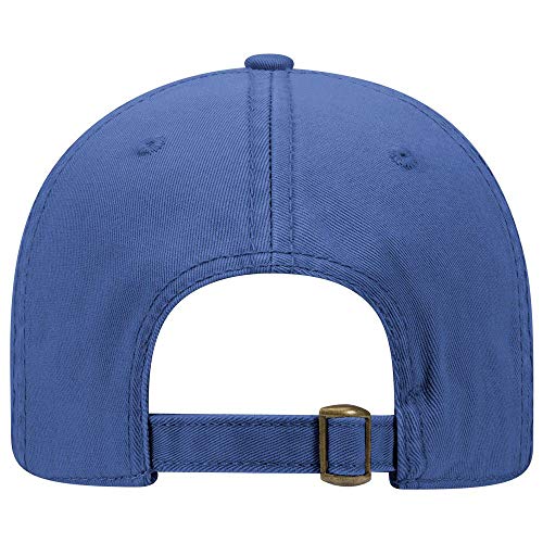OTTO 6 Panel Low Profile Garment Washed Superior Cotton Twill - color: Royal