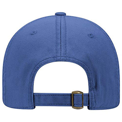 OTTO 6 Panel Low Profile Garment Washed Superior Cotton Twill - color: Royal