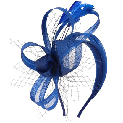 Fascinators Hats for Women, Fascinator Headband Tea Party Hat - color: Blue