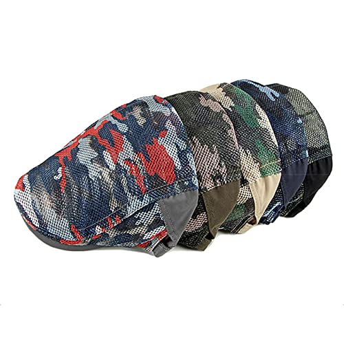 Newsboy Men's Hat Camo Cotton Classic Adjustable Cap Flat Soft Hunting Golf - color: Camo Green