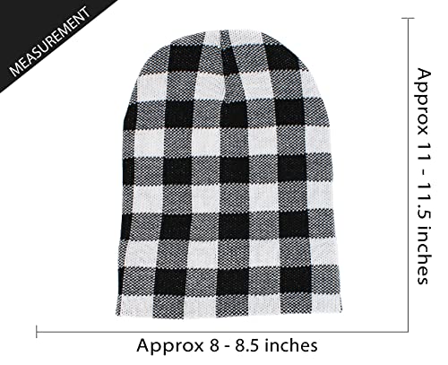 Lumberjack Plaid Aviator Trapper Hat Trooper Ear Flaps Ushanka Eskimo Cold - color: Black White Buffalo Plaid