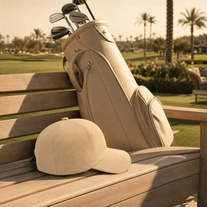 Quick Dry Baseball Cap with Adjustable Strap - color: Almond