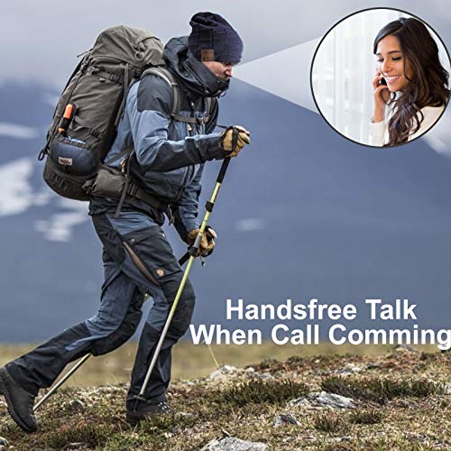 Wireless Music Hat Beanie for Men Women Wireless Headset Headphones Music Audio Boys Girls Winter Cap with Speaker Mic Hands Free Outdoor Sport Stereo Earphone Earpieces Navy Blue - color: Navy Blue