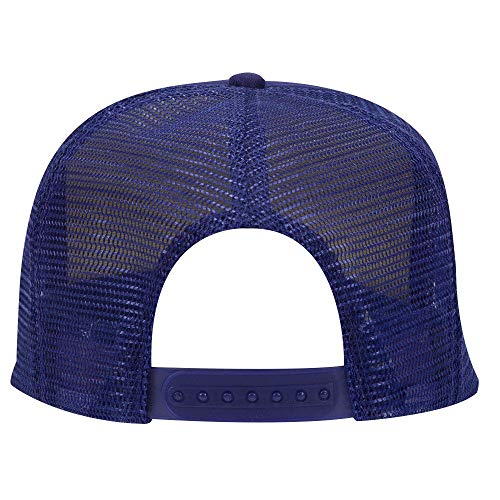 OTTO Polyester Foam Front 5 Panel High Crown Mesh Back Trucker Hat - color: Purple