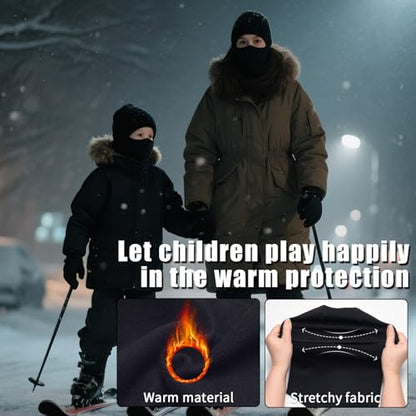 Xeoxarel Ski Mask Balaclava for Boys and Girls - color: Kids Ski Mask 3 Pack