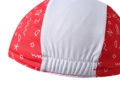 Funny Cycling Cap - Polyester Cycling Hat-Under Helmet - Cycling Helmet Liner Breathable&Sweat Uptake - color: B20