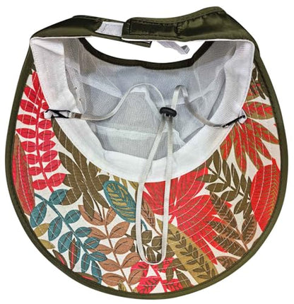 Sun Hats for Women Wide Brim UV Protection Sun Hat Summer Beach Packable Visor - color: Army Green