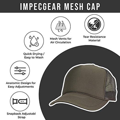 2 Packs Baseball Caps Blank Trucker Hats Summer Mesh Cap (2 FOR Price of 1) - color: Brown