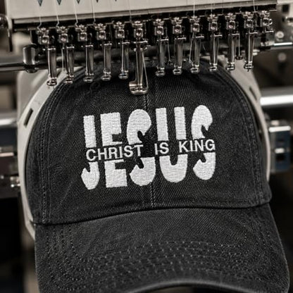 Man of God Husband Dad Embroidered Hat Camping Caps for Women - color: Christ is King Christian Jesus Faiths God 31