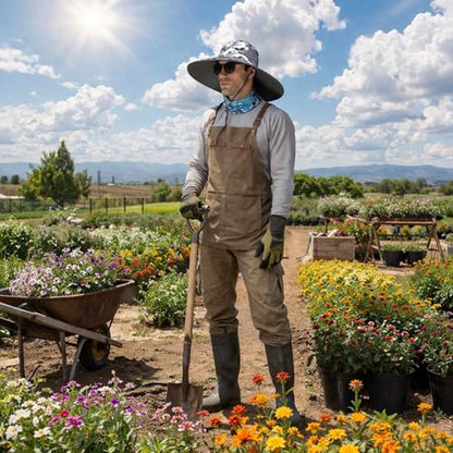 HUAMULAN Men Women 6" Wide Brim Sun Hat Summer Fishing Hats UV Protection - color: Hyp002-micai7