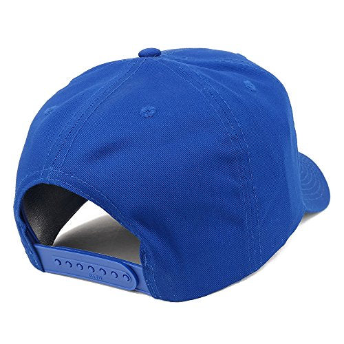Armycrew XXL Oversize High Crown Adjustable Plain Solid Baseball Cap - color: Royal