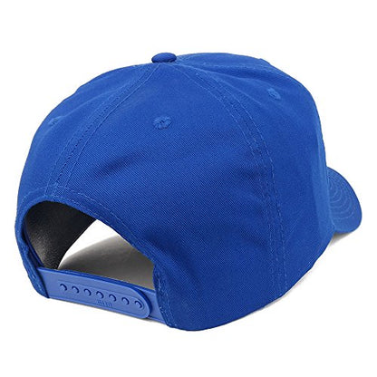 Armycrew XXL Oversize High Crown Adjustable Plain Solid Baseball Cap - color: Royal