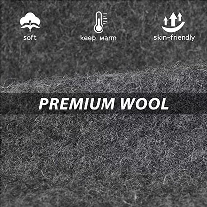 GADIEMKENSD Winter Bucket Hat - Premium Wool, Packable, Plain Colors, Unisex Warm Hat - color: Dark Gray, size: Medium