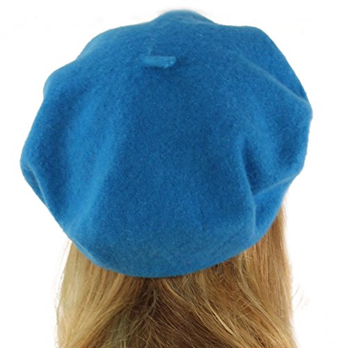 Classic Winter 100% Wool Warm French Art Basque Beret Tam Beanie Hat Cap - color: Turquoise