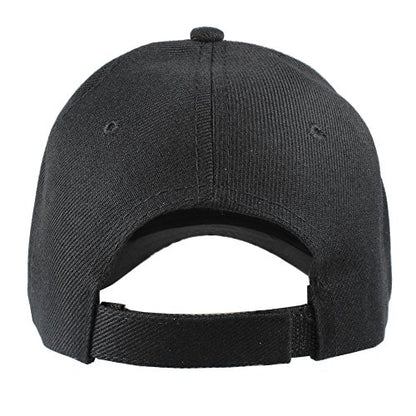 Gelante Plain Baseball Cap Adjustable Back Strap 3 PC - color: Black