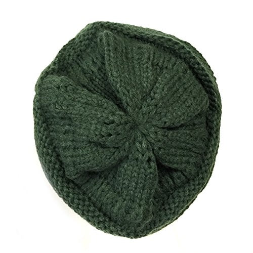 allydrew Winter Thick Knit Beanie Slouchy Beanie for Men & Women - color: Hunter Green