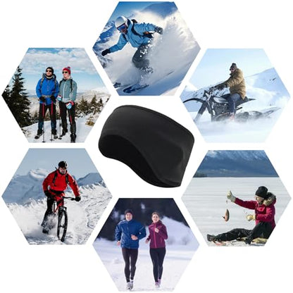 Renil Ear Warmers for Men and Women & Ear Warmers for Cold Weather Headband (Black) - color: Black