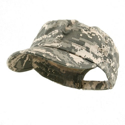 Wholesale Enzyme Washed Cotton Army Cadet Castro Hats - color: Digital Camo