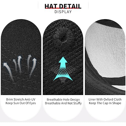 American Flag Hat Mens Snapback Hats for Men Black Flat Bill Brim Hat