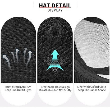 American Flag Hat Mens Snapback Hats for Men Black Flat Bill Brim Hat