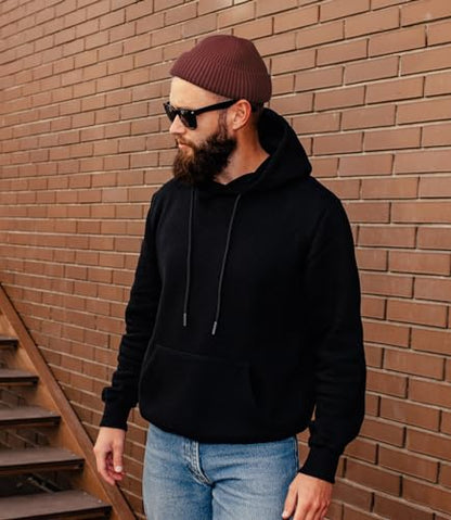 ROYBENS Swag Wool Knit Cuff Short Fisherman Beanie for Men Women Winter Hat - color: 1pcs-dark Coffee-thick Double Layer