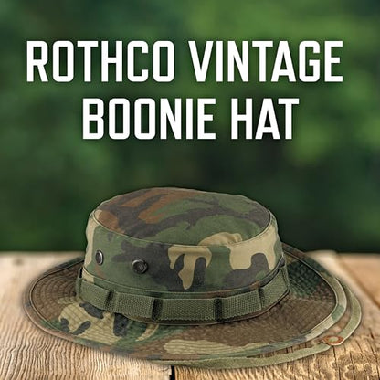 Boonie Hat - color: Woodland Camo, size: 7