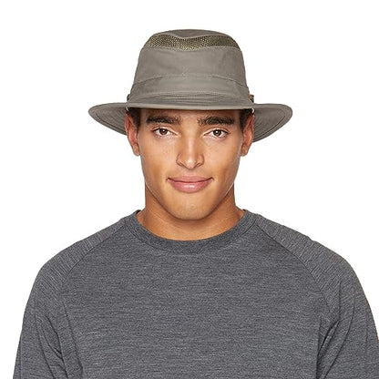 Tilley T5MO Adventure Airflo Hat, UPF 50+ Men's Sun Hat - color: Olive, size: 7 1/8