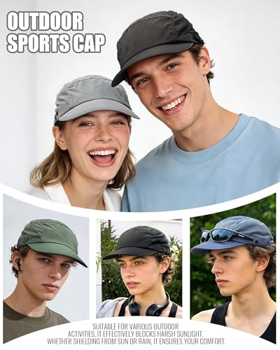 Clakllie Quick Dry 5 Panel Hat Casual Flat Brim Baseball Cap Soft Top Golf Dad Hats Urban Street Trucker Snapback Hat - color: Cdus-wbqsg1-green