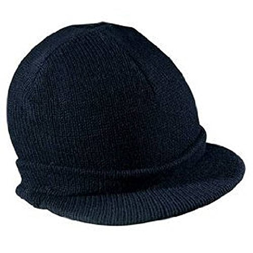 TOP HEADWEAR Cuff Beanie Visor Cap, Navy