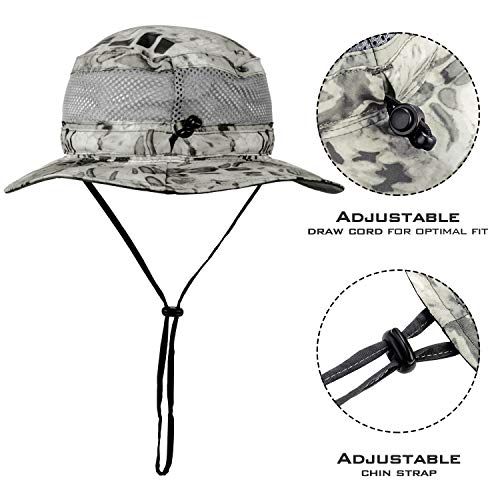 KastKing Sol Armis UPF 50 Boonie Hat for Sun Protection,Men Women - color: Silver Mist