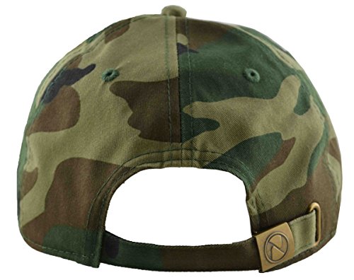 Newhattan Men's Camouflage Polo Style Low-Profile Military Baseball Cap Woodland
