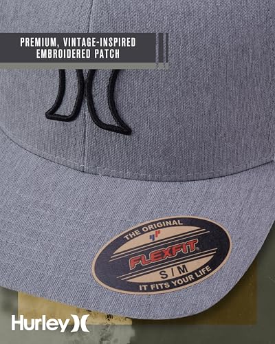 Hurley Mens Trucker Hat - color: Dark Grey Heather, size: Small-Medium