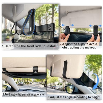 Sun Visor Extender for Car, Adjustable Polarized Sun Visor Extender - size: 2Pack
