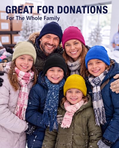 Jecery 80 Pack Winter Beanies Bulk Knit Hats for Men Women - color: Multicolor