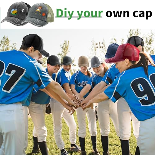 Suhine 24 Pcs Blank Trucker Hat Bulk,Unisex Baseball Cap - color: Bright Color