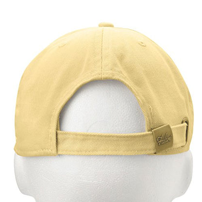 Falari Classic Baseball Cap Dad Hat 100% Cotton Soft Adjustable Size - color: Light Yellow