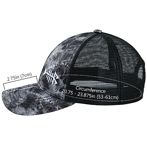 BASSDASH Altimate Fishing Hat Mesh Back for Men Women Adjustable Baseball Trucker Cap - color: Shadow