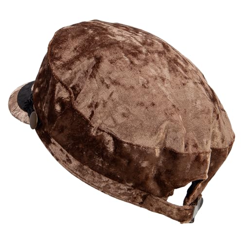 Jeanne Simmons Women's Crushed Velvet Sailor Hat - color: Lt Brown
