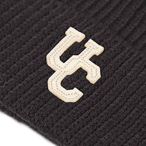 UNDERCONTROL Flexible Fit Logo Embroidery Unisex Fall Winter Thin Long Acryl Trawler Beanie Knit Slouchy Skull Ski Hat Korea - color: Flex Charcoal