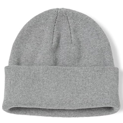 100% Cotton Beanie for Women Men Soft Knit Beanies Warm Winter Hat - color: Light Grey