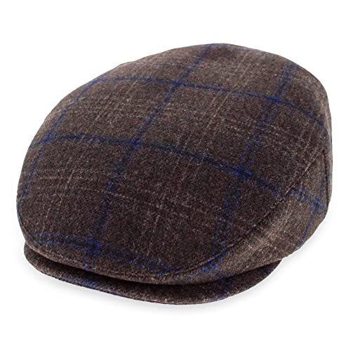 Belfry Wool Blend Tweed Flat Caps Mens Womens 5 Colors - color: Kaynebrown, size: XX-Large