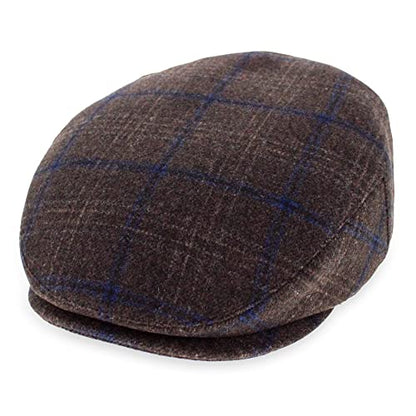 Belfry Wool Blend Tweed Flat Caps Mens Womens 5 Colors - color: Kaynebrown, size: Medium