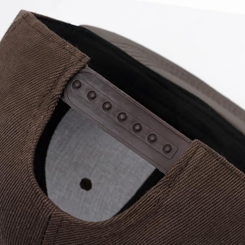 Snapback Hat Flat Bill Visor Hats Adjustable Hip Hop Baseball Cap for Women Men - color: Brown